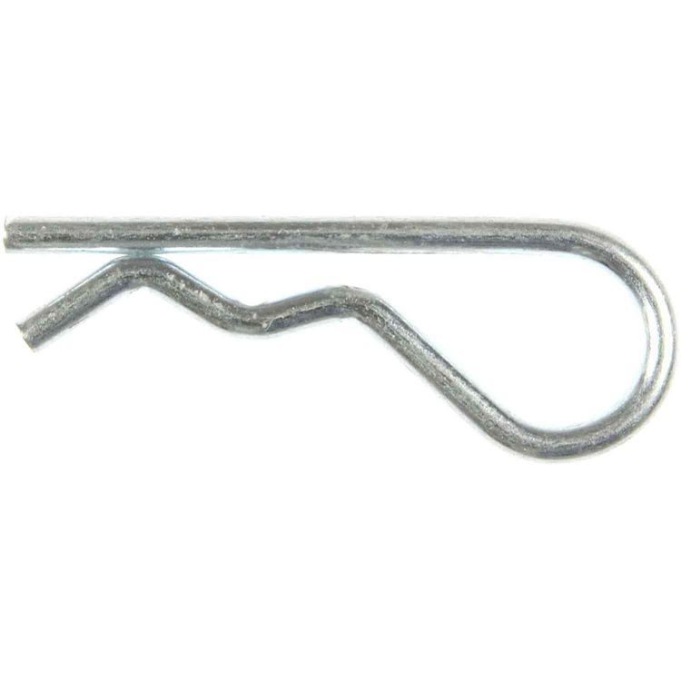 121-002 Hitch Pin Clip-Wire Dia .093 in., Drill Hole Size 7/64 in., Length 1-5/8 in.
