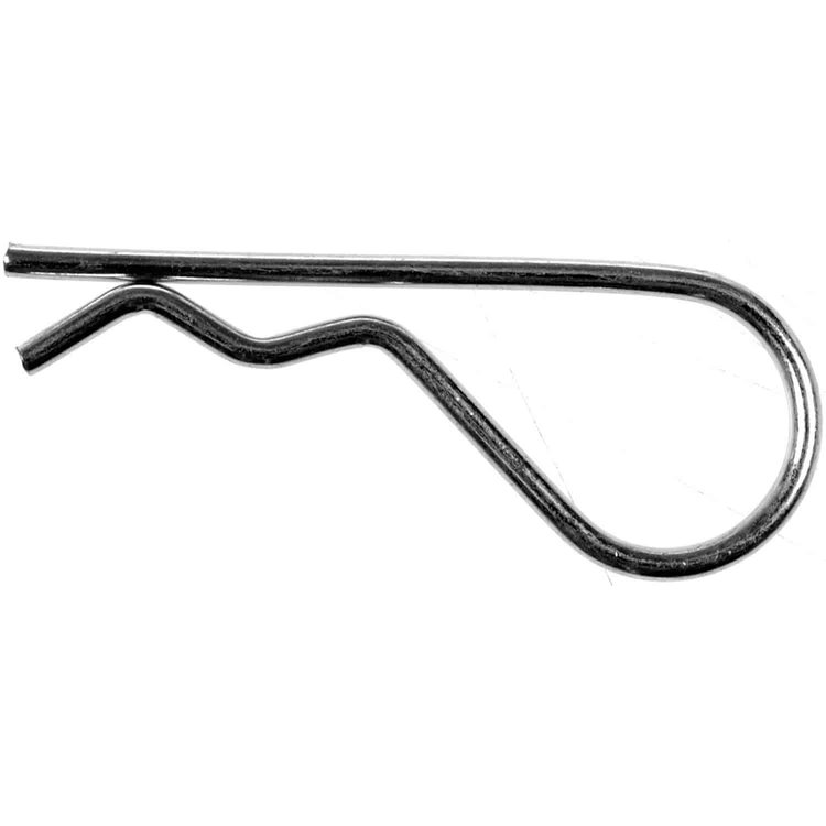 121-003 Hitch Pin Clip-Wire Dia .093 in., Drill Hole Size 7/64 in., Length 2-1/4 in.