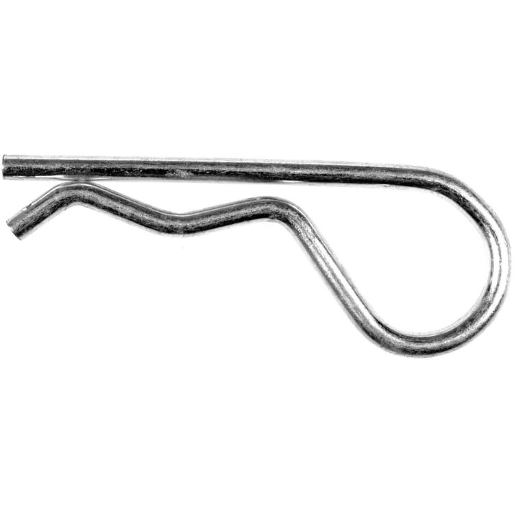 121-005 Hitch Pin Clip-Wire Dia .148 in, Drill Hole Size 5/32 in, Length 2-15/16 in.