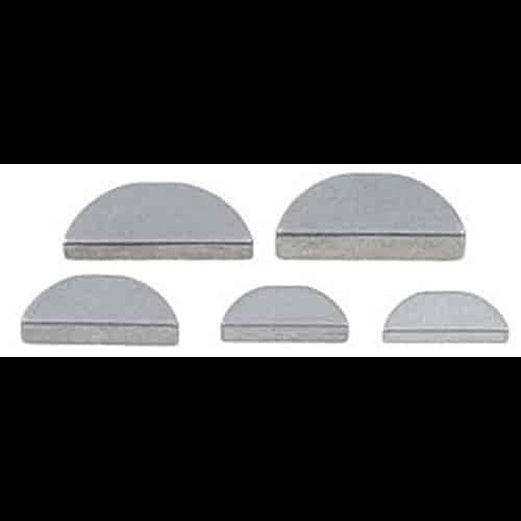 Woodruff Keys Includes 1 each of the following sizes: 3/32" x 1/2"