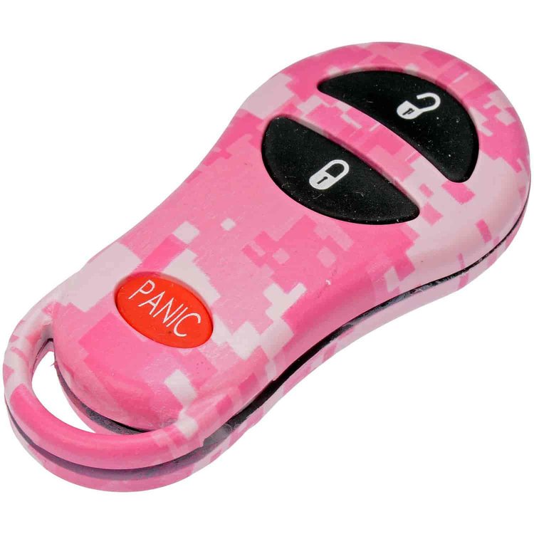 Keyless Remote Case Replacement Pink Digital Camouflage