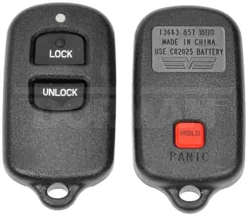 Keyless Entry Remote Case 1995-2006 Toyota, 2004-2006 Scion - 3-Button