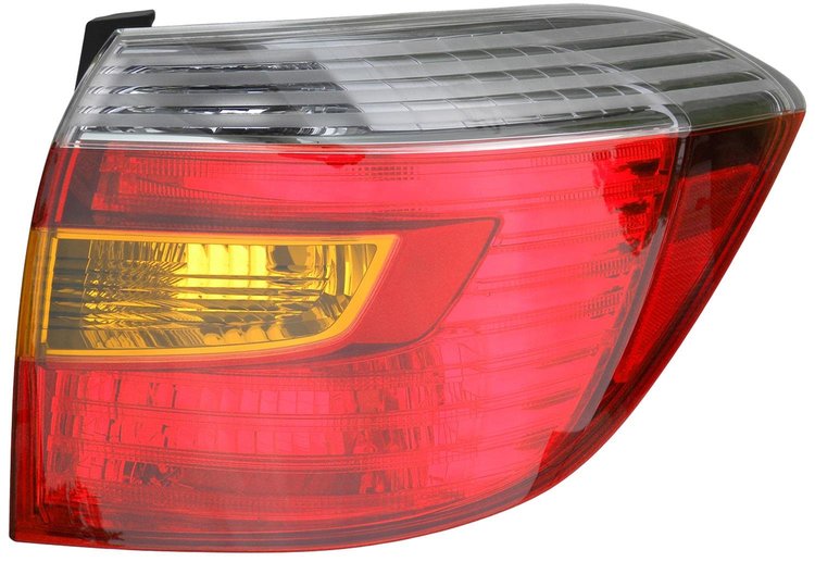 1611653 Tail Light Assembly; Toyota Highlander 2008-2010