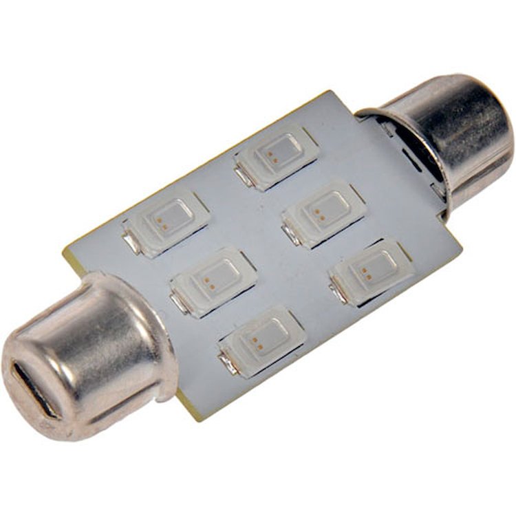 211R-HP 211 Red 2 Watt Led Bulb; Multi-Vehicle Application