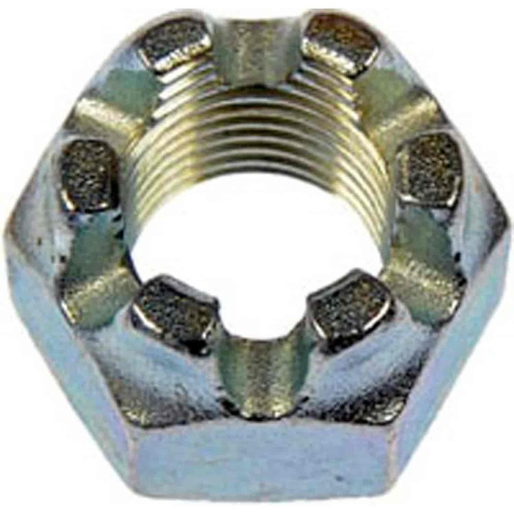 220-015 Hex Nut-Castellated-Thread Size 9/16-18, Height 7/8 in.; Grade D