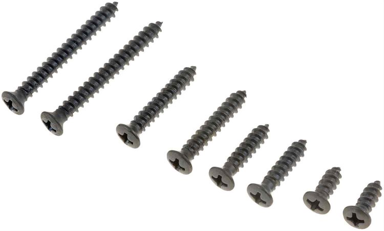 TRIM SCREW AST.BLK.OVAL