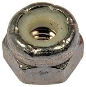 250-008 Hex Lock Nuts with Nylon Ring-Grade 2- Thread Size 8-32 in.