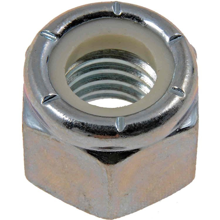 250-014 Hex Lock Nuts with Nylon Ring-Grade 2- Thread Size 1/2-13 in.