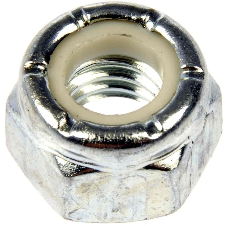 250-018 Hex Lock Nuts with Nylon Ring-Grade 2- Thread Size 7/8-9 in.