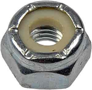 251-009 Hex Lock Nuts with Nylon Ring-Grade 2- Thread Size 10-32 in.