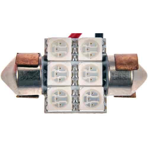 3175A-SMD 3175 Amber 5050smd 6 LED Bulb; Multi-Vehicle Application