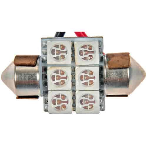 3175G-SMD 3175 Green 5050smd 6 LED Bulb; Multi-Vehicle Application