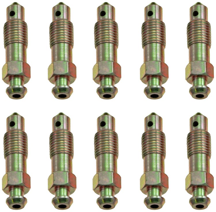 Treated Steel Bleeder Screw, 1.36 in., 3/8-24 Thread for Disc Brake Systems