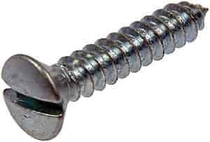 355-050 Sheet Metal Screw-Slotted Oval Head- No. 8 x 7/8 in.; Zinc