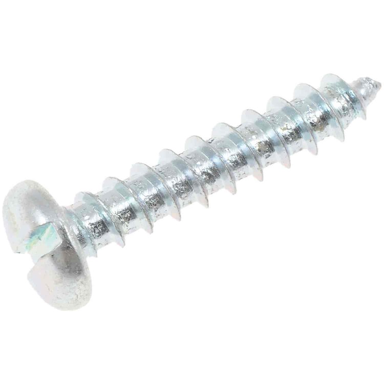 355-107 Sheet Metal Screw-Slotted Pan Head-No. 10 x 1 in.; Zinc