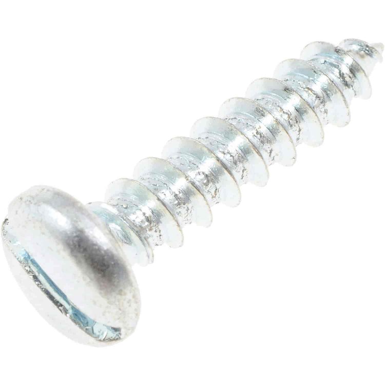 355-124 Sheet Metal Screw-Slotted Pan Head-No. 12 x 1 in.; #12 x 1