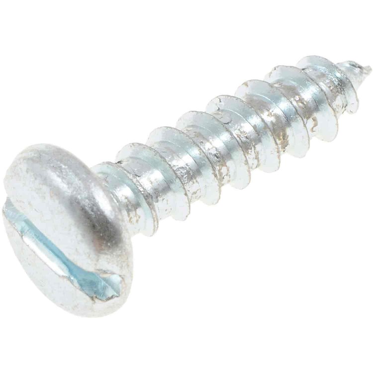 355-212 Sheet Metal Screw-Slotted Pan Head- No. 14 x 1 in.; Zinc