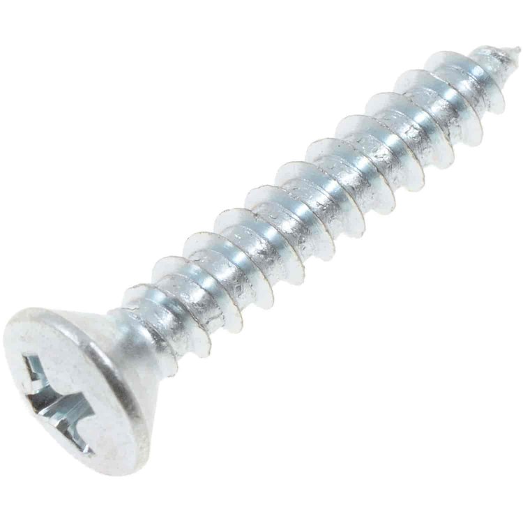 360-009 Sheet Metal Screw-Phillips Oval Head-No. 8 x 1 in.; Zinc