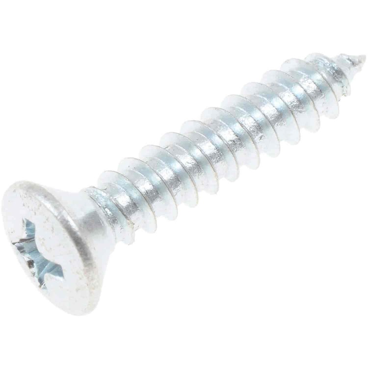 360-018 Sheet Metal Screw-Phillips Oval Head-No. 10 x 1 in.; Zinc
