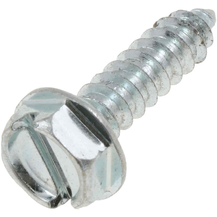 365-197 Sheet Metal Screw-Hex Washer Head Head-No. 10 x 3/4 in.; Zinc