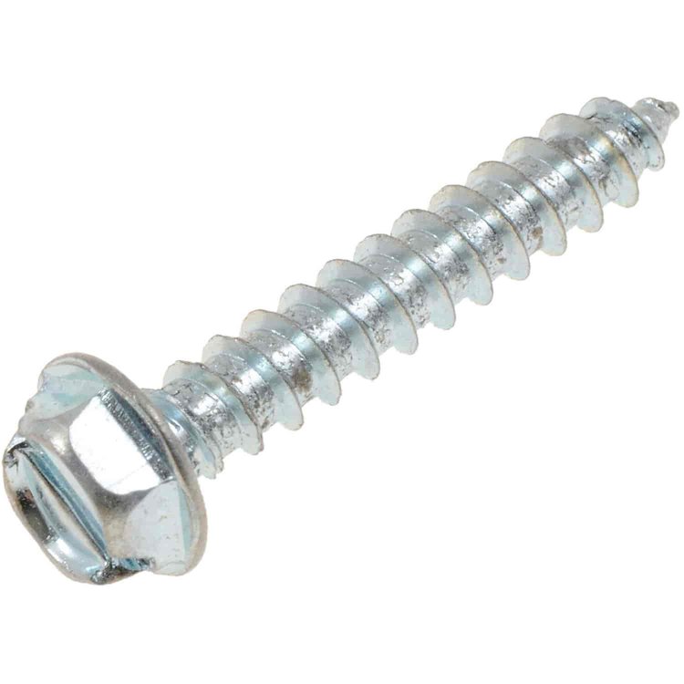 365-221 Sheet Metal Screw-Hex Washer Head Head-No. 8 x 1 in.; Zinc