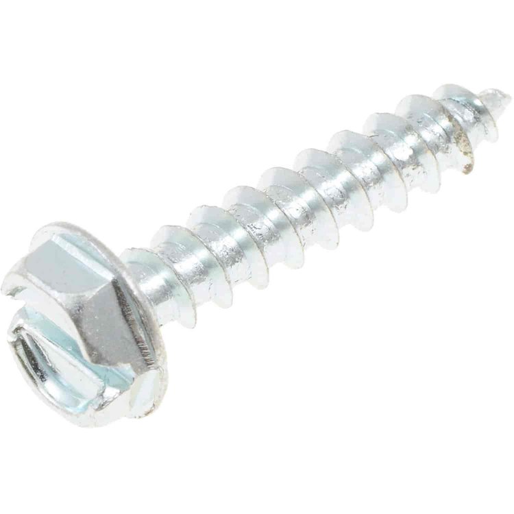 365-222 Sheet Metal Screw-Hex Washer Head Head-No. 10 x 1 in.; Zinc