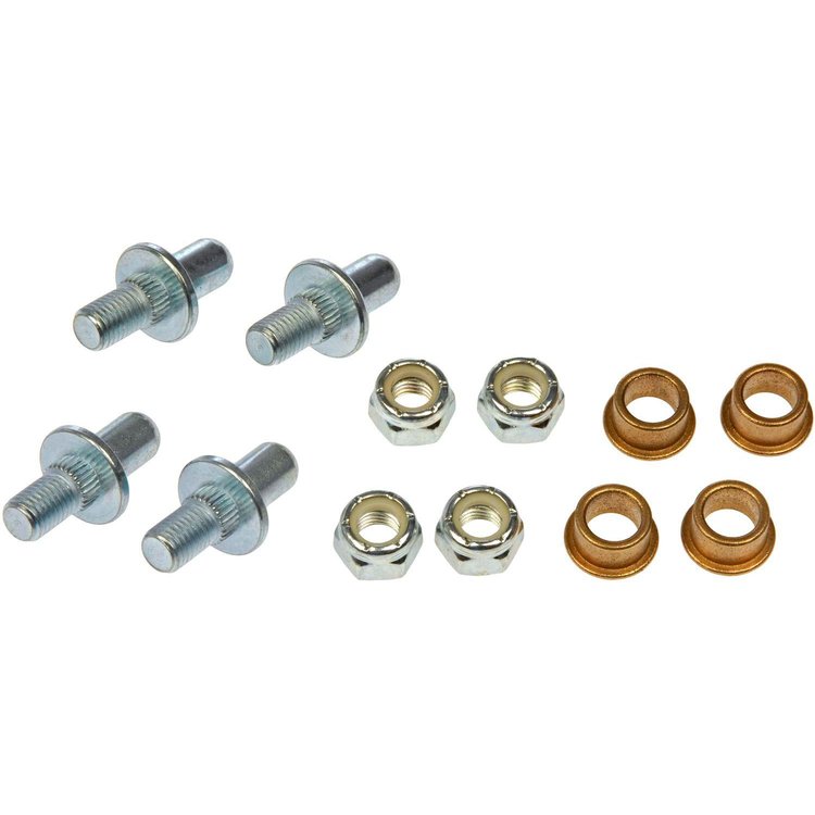 Door Hinge Pin And Bushing Kit - 4 Pins 4 Bushings And 4 Nuts