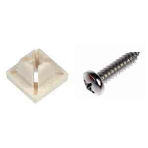 395-039 License Plate Fasteners- 1/4 x 1 in.