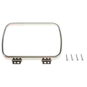 42407 Rectangular Headlamp Retaining Ring (2) with 4 Retaining Screws - Steel