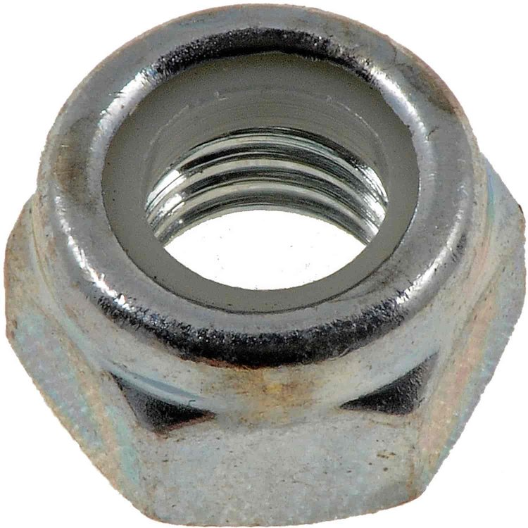432-007 Hex Lock Nuts with Nylon Ring-Class 8- Thread Size M7-1.0, Height 7mm; Class 8.8