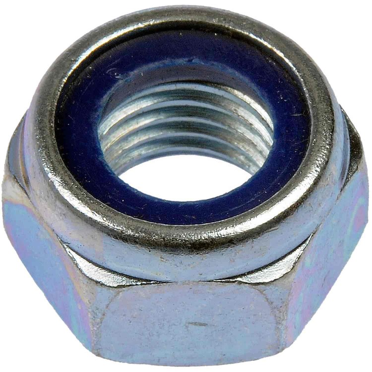 433-112 Hex Lock Nuts with Nylon Ring-Class 8- Thread Size M12-1.50, Height 12mm