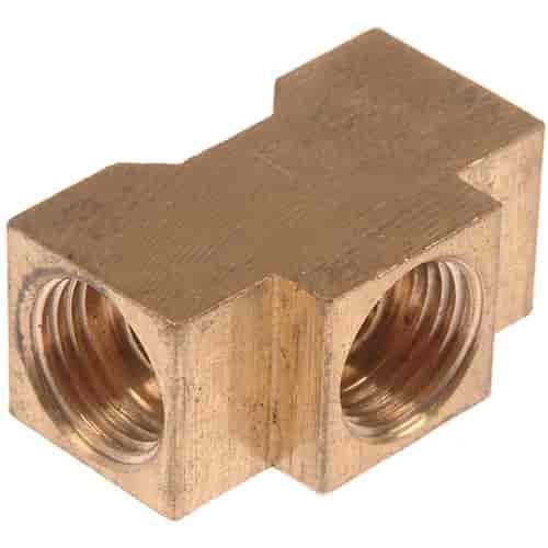 Inverted Flare Brake Line Tee Fitting 1/4" x 1/4" x 1/4"
