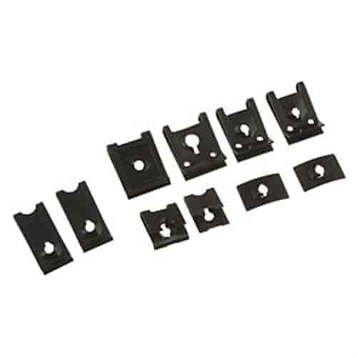 45382 Clip Nut Assortment - Universal U Nuts, J Nuts and Flat Nuts