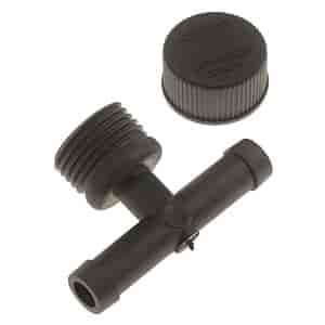 RADIATOR FLUSH TEE 1/2
