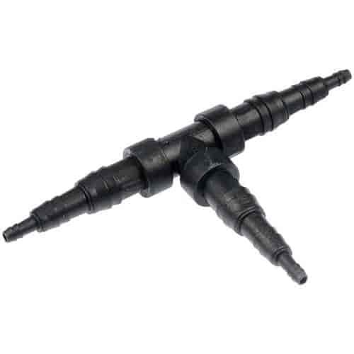 Vacuum Tee Diameter A: 1/8"