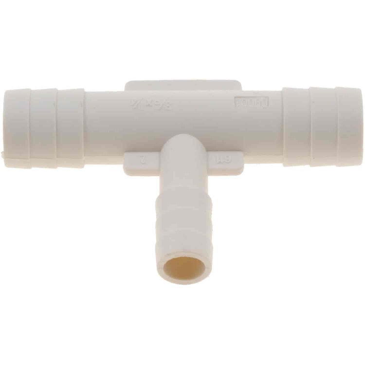 493-015 3/8 x 3/8 x 1/4 in. Hard Vacuum Tubing Tee