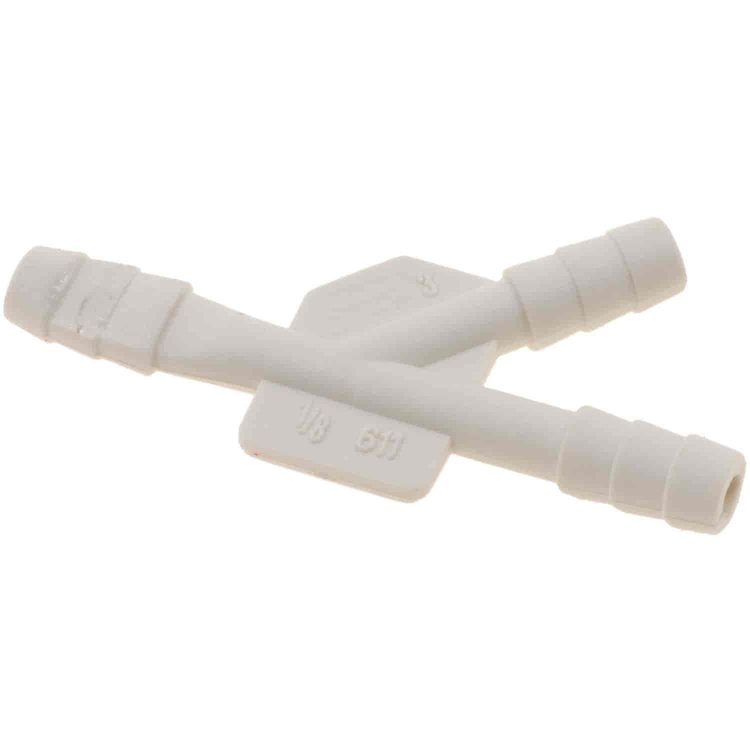 493-027 1/8 x 1/8 x 1/8 in. Hard Vacuum Tubing Connector