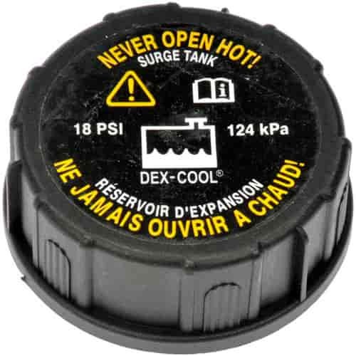 54216 Coolant Reservoir Cap; 2006-2011 Buick, 2004-2011 Cadillac, 2005-2010 Chevrolet