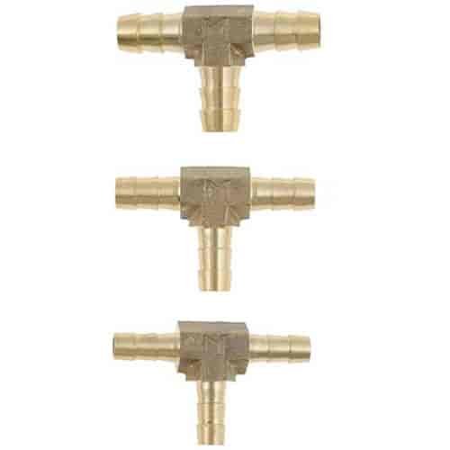 Fuel Hose Tee Connector Assortment 1/4", 5/16" & 3/8"