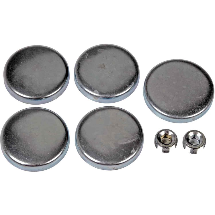 557-017 Amc Steel Expansion Plug Kit, 5 Expansion Plugs, 2 Pipe Plugs; American Motors/International/Jeep