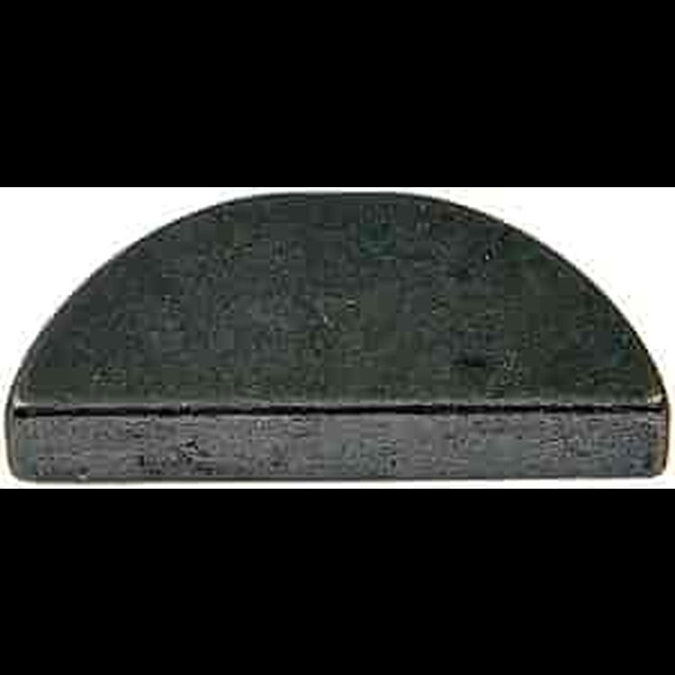 595-060 Woodruff Key-Width-5/32(.157) in., Length-23/32(.723) in., Height-19/64(.299) in; 5/32 in x 23/32 in