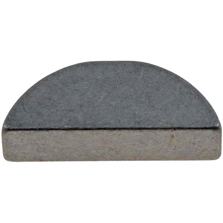 595-061 Woodruff Key-Width-3/16(.188) in., Length-47/64(.728) in., Height-19/64(.301) in; 3/16 in x 47/64 in