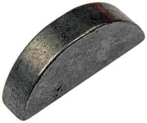 595-065 Woodruff Key-Width-1/4(.25) in., Length-1-7/64(1.106) in, Height-15/32(.471) in; 1/4 in x 1-7/64 in