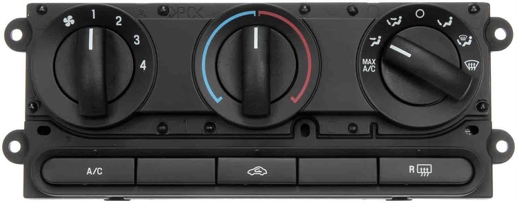 Climate Control Module Without Rear Defogger With Power Heated Mirror
