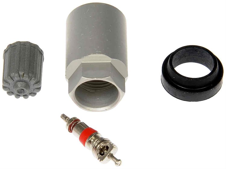 TPMS Service Kit - Replacement Grommet Valve Core and Cap