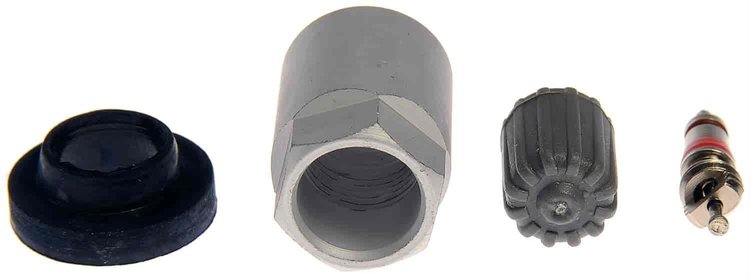 TPMS Service Kit - Replacement Grommet Valve Core and Cap