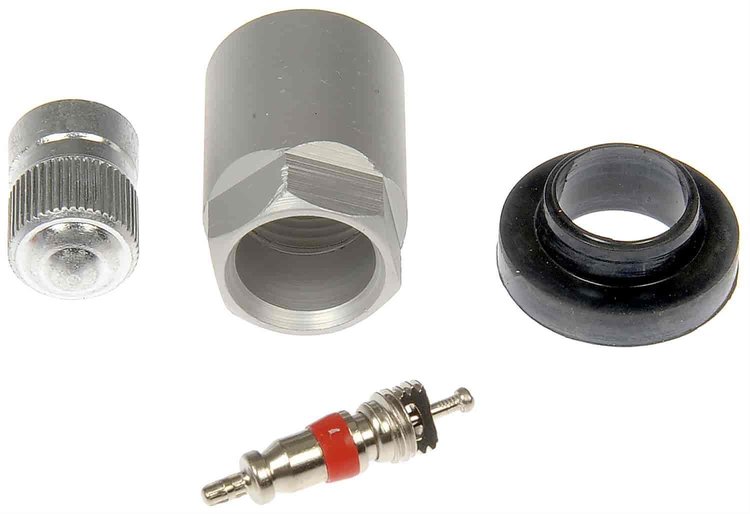 TPMS Service Kit - Replacement Grommet Valve Core and Cap
