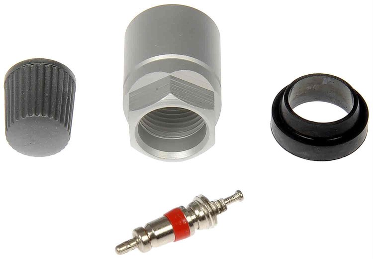 TPMS Service Kit - Replacement Grommet Valve Core and Cap