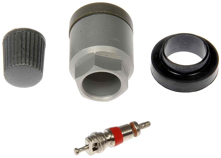 TPMS Service Kit - Replacement Grommet Valve Core and Cap