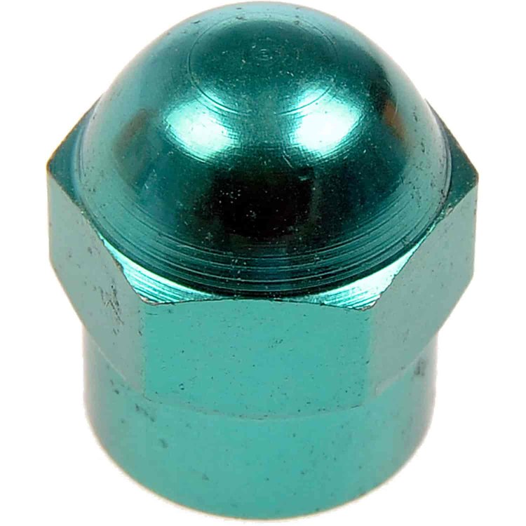 TPMS Green Anodized Aluminum Valve Caps - 50 Pcs.